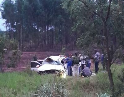 Imagem da notícia Acidente com veículo da Saúde de Água Clara deixa uma mulher morta e dois feridos na BR-262